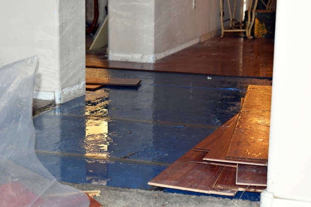 Professional Flood Cleanup technician working in Manchester, MA